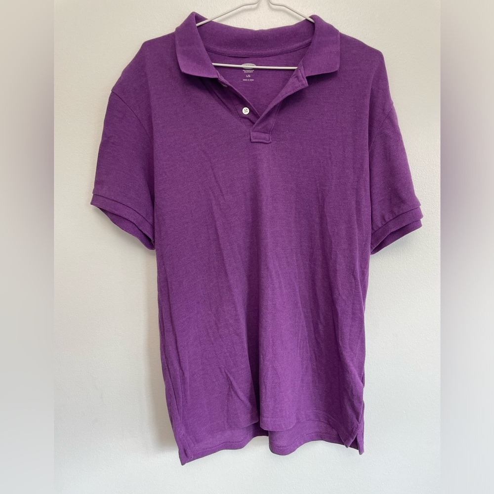 Old Navy Men’s Purple Polo Shirt - Size Large